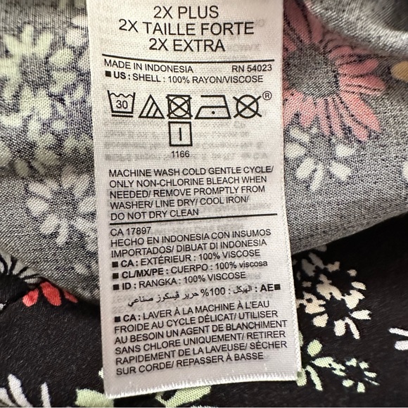 Old Navy Black Floral Sleeveless Dress - Picture 5 of 5